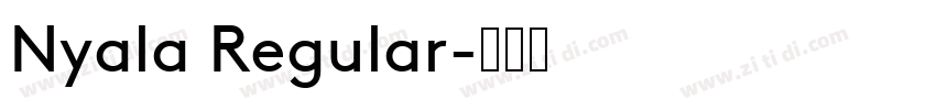 Nyala Regular字体转换